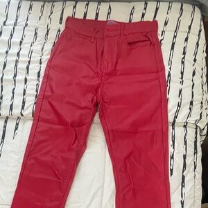 Edikted Bold Red Flare Pants